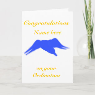 Carte Félicitations pour votre Ordination, Ajouter le no