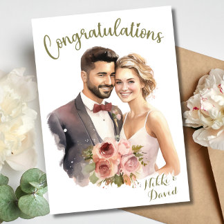 Carte Félicitations Pour Votre Personnalité Mariage