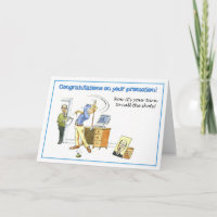 Félicitations pour votre promotion.
