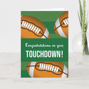 Carte Félicitations pour votre terrain de football tacti