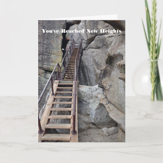 Carte Félicitations Reach New Heights (Devant)