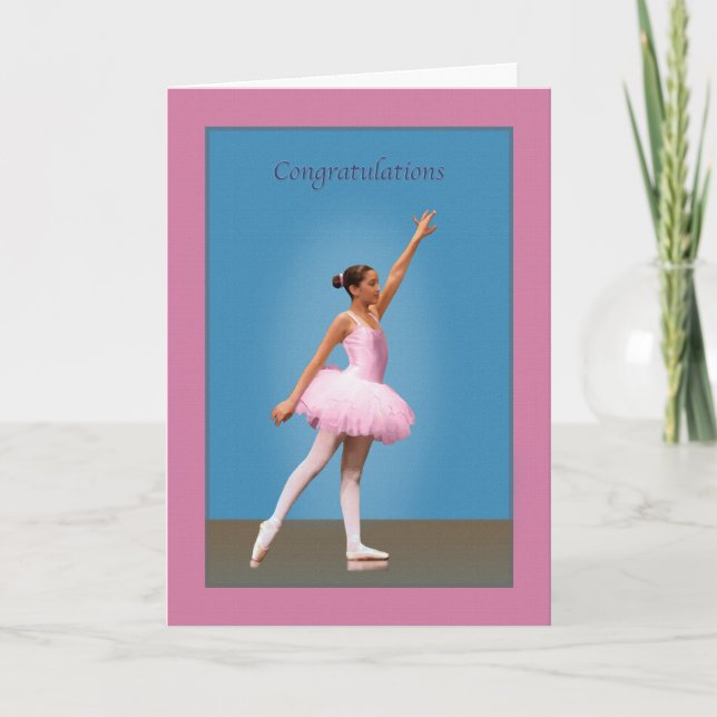 Carte Félicitations sur le considérant de danse (Devant)
