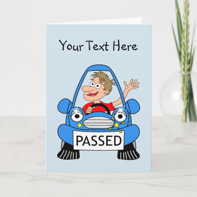 Carte Félicitations sur passer votre examen de conduite (Devant)