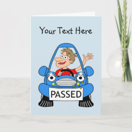 Carte Félicitations sur passer votre examen de conduite