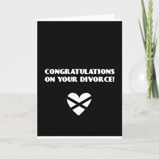 Carte Félicitations sur votre divorce