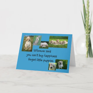 Carte Félicitations sur votre nouveau chiot !
