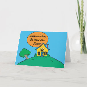 Carte félicitations sur votre nouvelle maison