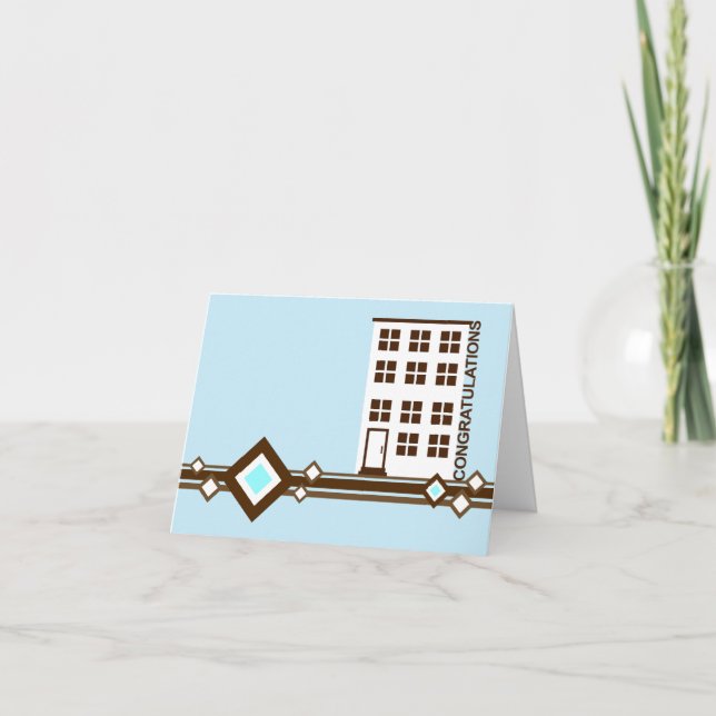 Carte félicitations sur votre nouvelle maison : logement (Devant)