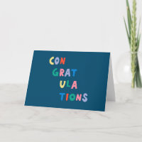 Félicitations | Typographie Whimsical colorée