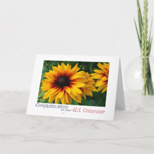 Carte Félicitations US Citoyenneté florale