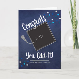 Carte Félicitations, vous avez fait Grad Mortarboard et