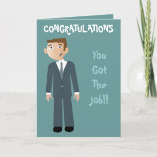 Carte Félicitations, Vous Avez L'Homme D'Affaires Du Tra