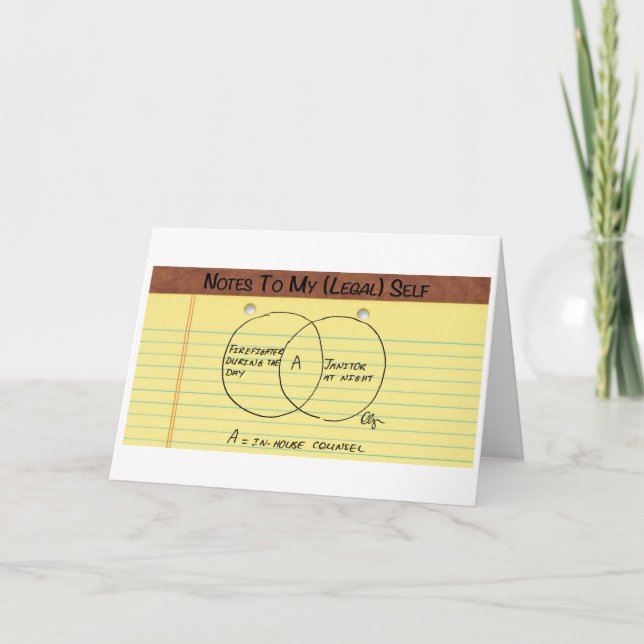 Carte Félicitations ! Vous êtes maintenant avocat intern (Devant)