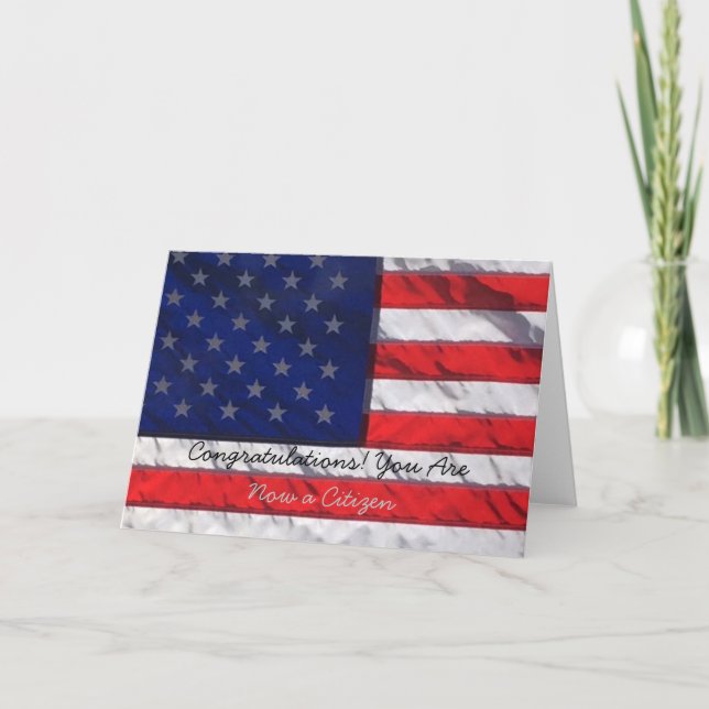 Carte Félicitations ! Vous êtes maintenant un citoyen (Devant)