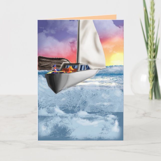 Carte Félicitations !  Voyage de fève ! (Devant)