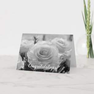 Carte Félicitations White Roses Mariage