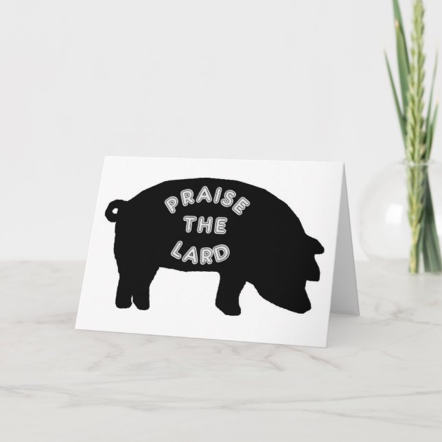 Carte Félicitez le saindoux (Devant)