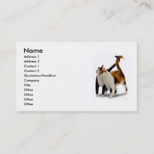 Carte féline de profil d'amis