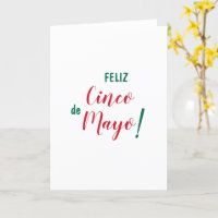 Feliz Cinco de Mayo Vert Blanc Rouge