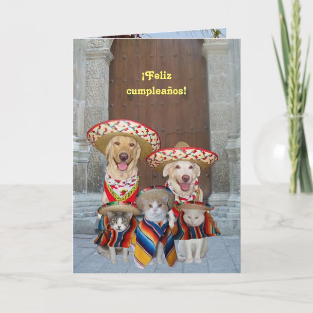 Carte ¡Feliz cumpleaños ! (Devant)