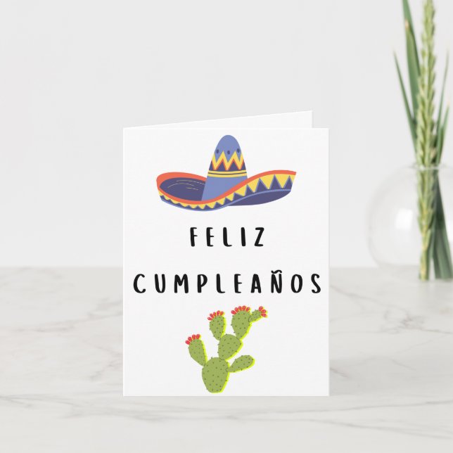 Carte Feliz cumpleaños (Devant)