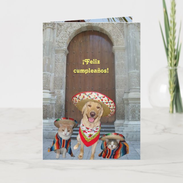Carte ¡Feliz cumpleaños ! (Devant)