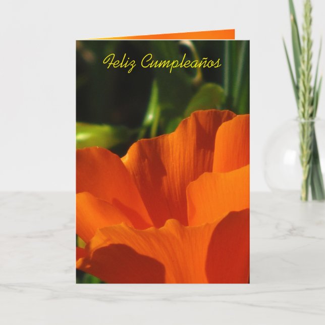 Carte Feliz Cumpleaños (Devant)