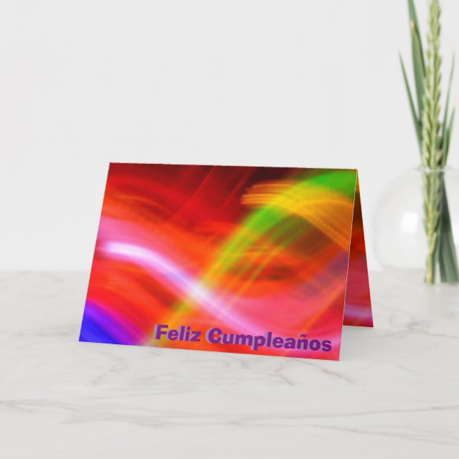 Carte - Feliz Cumpleaños (Devant)