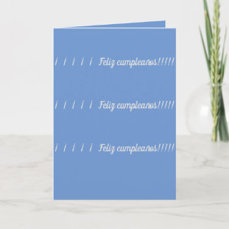 Carte Feliz cumpleaños. Christian Joyeux anniversaire