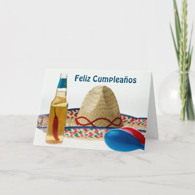 CARTE FELIZ CUMPLEANOS-HEUREUX ANNIVERSAIRE ESPAGNOL (Devant)