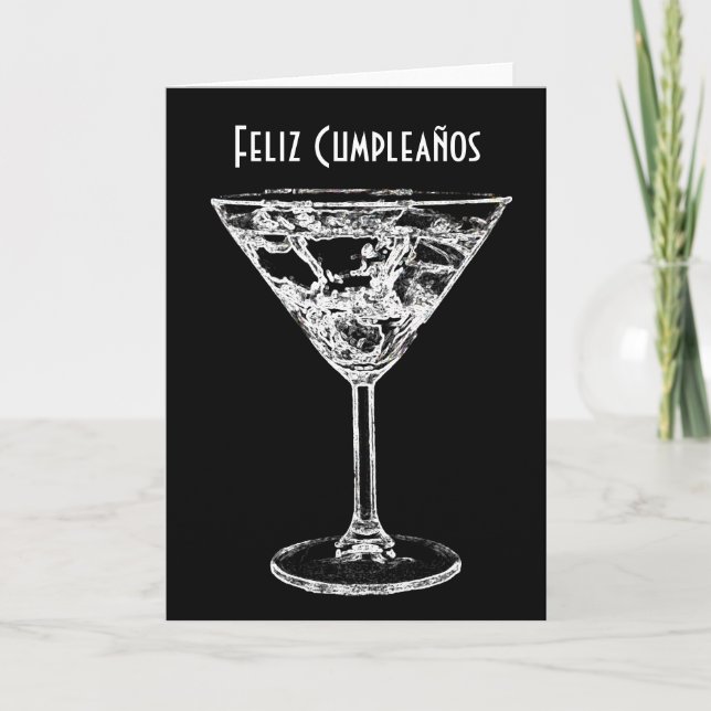 Carte Feliz Cumpleaños / Joyeux anniversaire Espagnol La (Devant)