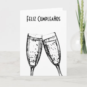 Carte Feliz Cumpleaños / Joyeux anniversaire Espagnol La