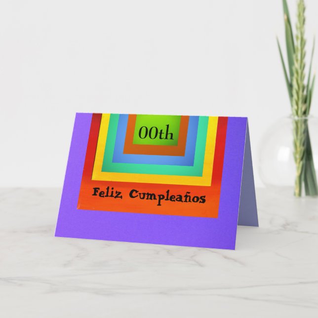 Carte - Feliz Cumpleaños - multicolore (Devant)
