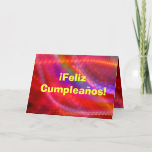 Carte - Feliz Cumpleaños - multicolore
