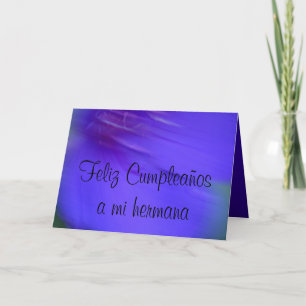 Carte - Feliz Cumpleaños un hermana de MI
