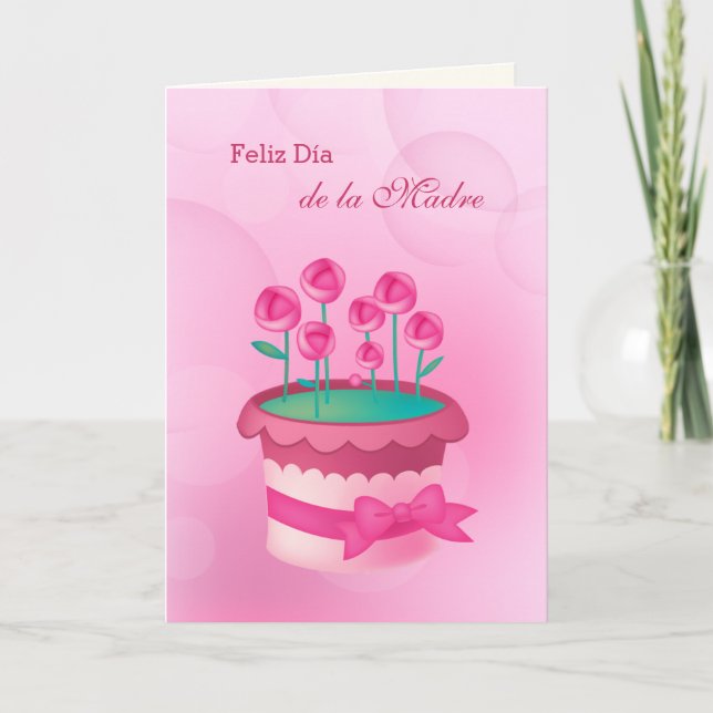 Carte Feliz Día de la Madre Fête des mères en espagnol (Devant)