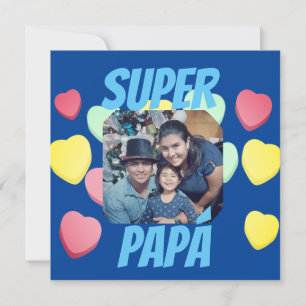 Carte Feliz día del Padre Super Papá espagnol