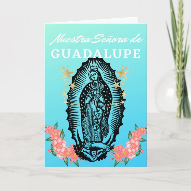 Carte Feliz Fiesta de Nuestra Señora de Guadalupe (Devant)