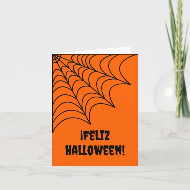 Carte Feliz Halloween (Halloween espagnol) (Devant)