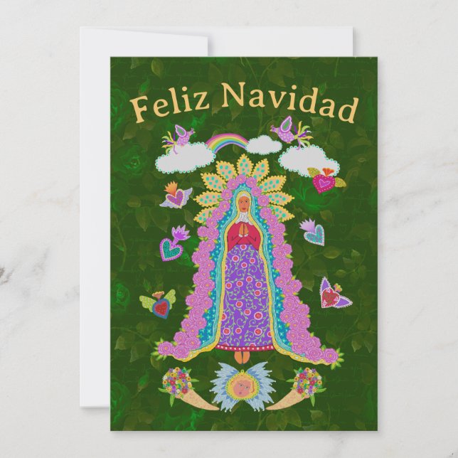 Carte Feliz Navidad La Virgen Maria Noël (Devant)