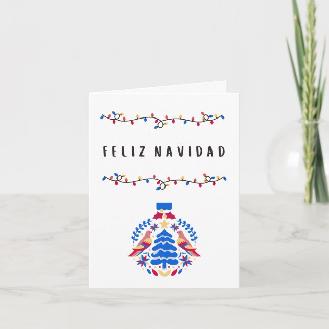 Carte Feliz Navidad Mexican Spanish Christmas (Devant)