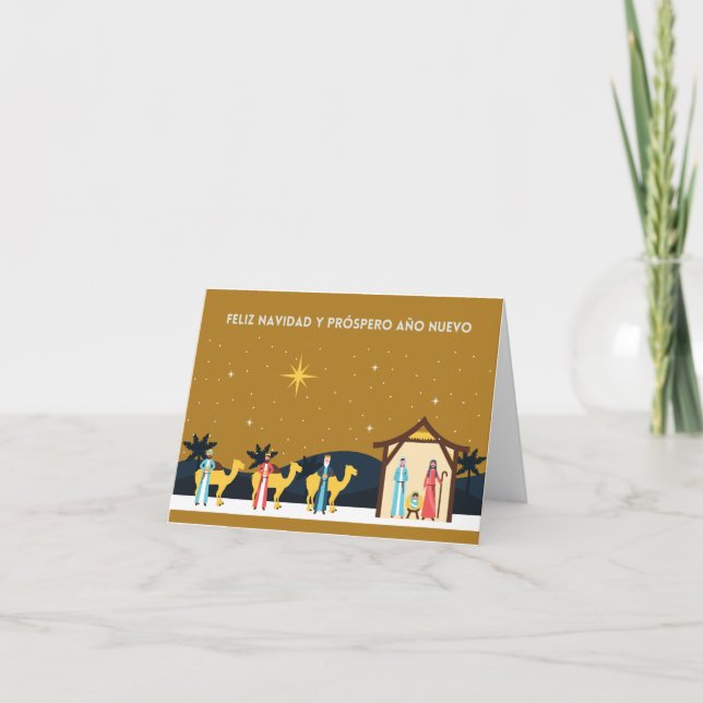 Carte Feliz Navidad y próspero Año Nuevo, espagnol  (Devant)