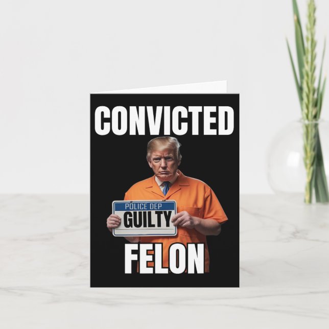 Carte Felon Donald Trump 2024 (Devant)