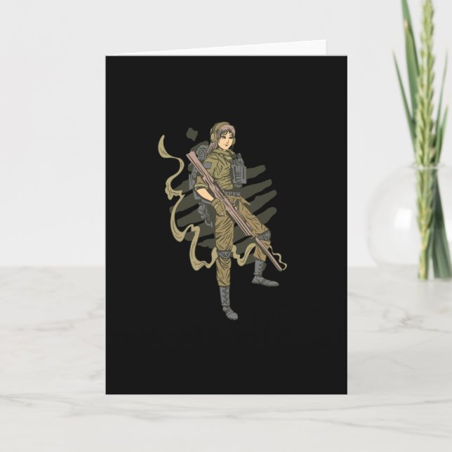 Carte Female soldier (Devant)