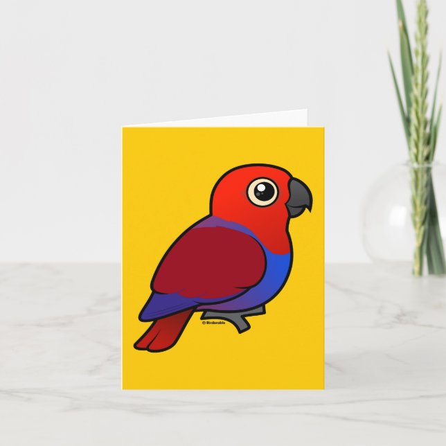 Carte Femelle de perroquet d'Eclectus (Devant)