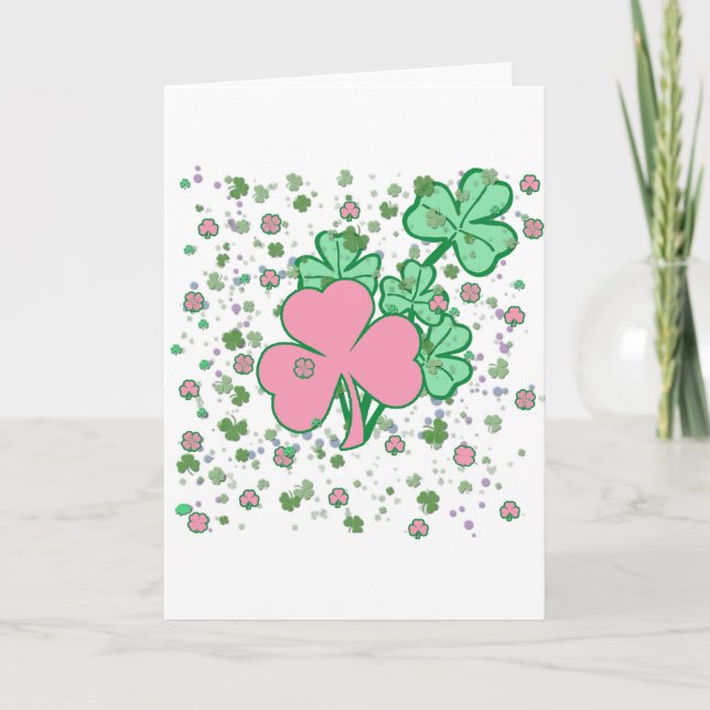 Carte Féminin pour le Jour de la Saint Patrick (Devant)