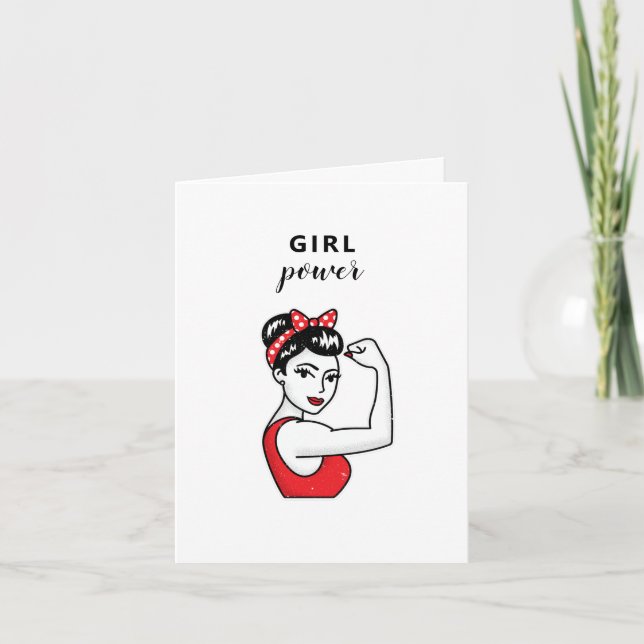 Carte féministe féministe féministe de la fête de la fem (Devant)