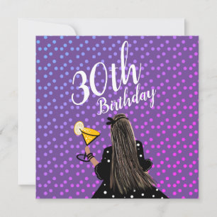 Carte Femme 30 ans Cocktail Mode Beauté 