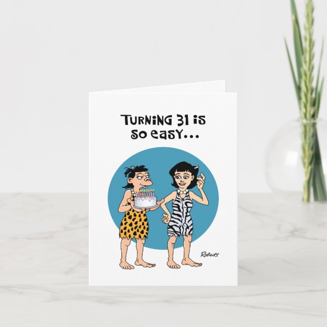 Carte Femme 31e anniversaire (Devant)