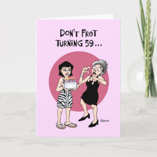 Carte femme 59e anniversaire